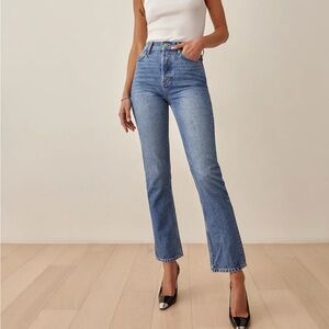 Reformation Women’s Cynthia High Rise with stained pockets